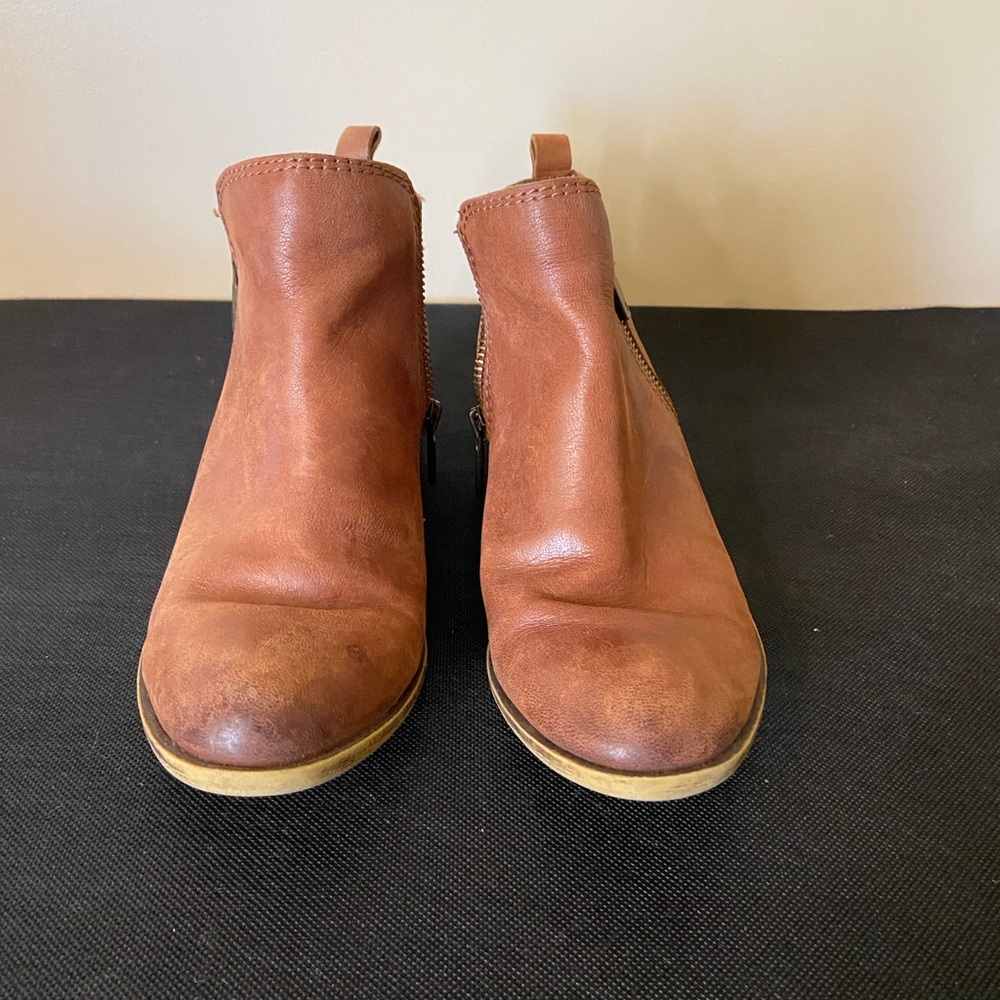 Lucky Brand Tan Leather‎ Ankle Booties